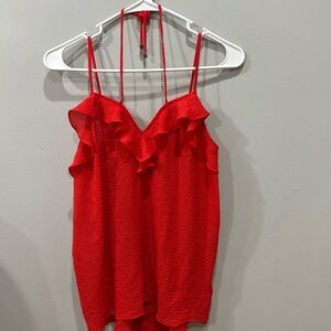Red Halter Tank